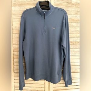 Blue Vineyard Vines half zip sweater